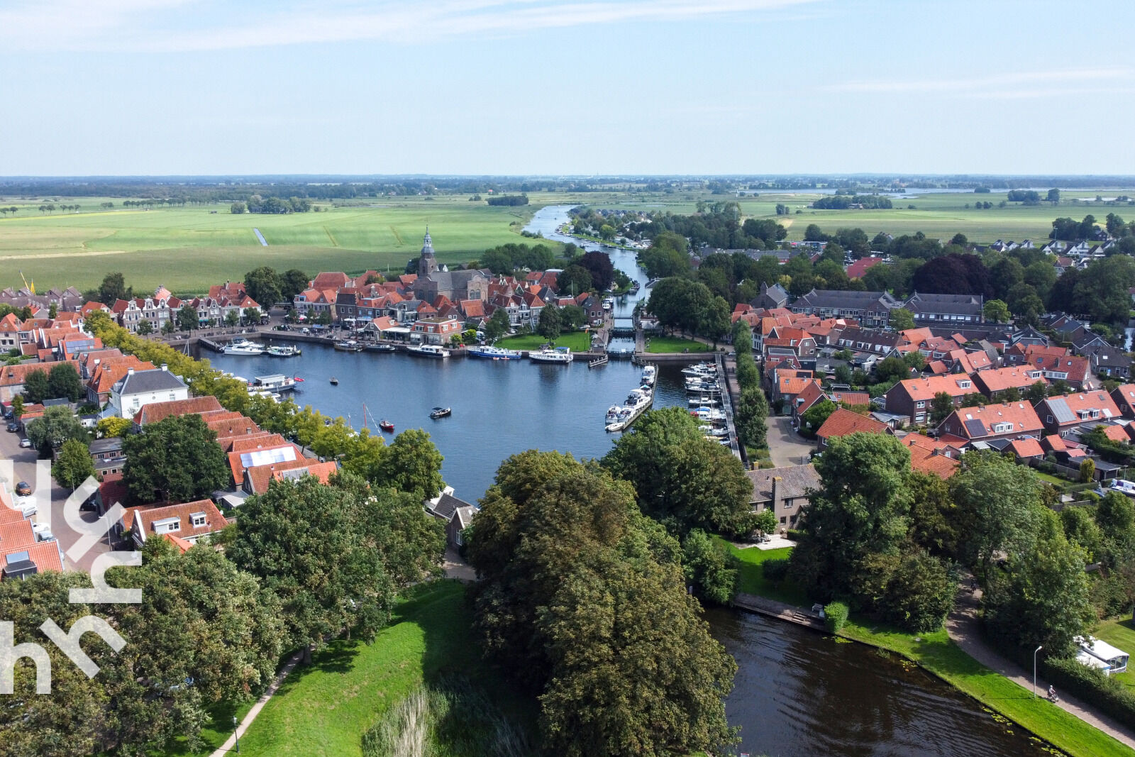 Straatje in het havenplaatsje Blokzijl